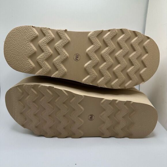 CUSHIONAIRE Women's Genuine Suede pull platform boot +Memory Foam 8 SAND - Picture 5 of 7